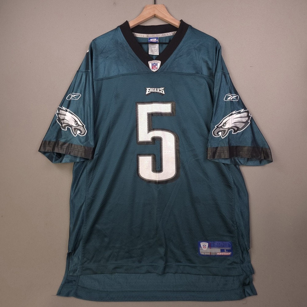 Reebok NFL Philadelphia Eagles Donovan McNabb #5 Jersey Mens Sz L Midnight Green